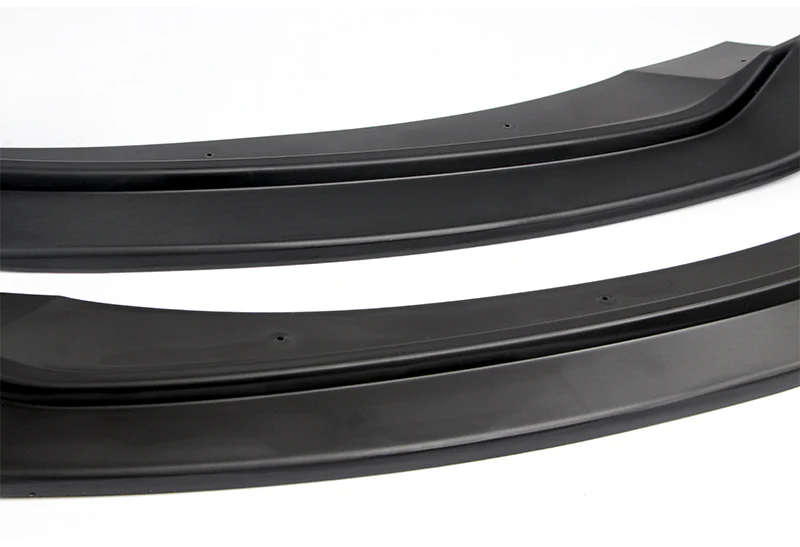 For 2017-2018 Hyundai Elantra Unpainted Matte Black Front Bumper Body Splitter Spoiler Lip 3PCS - Image 2