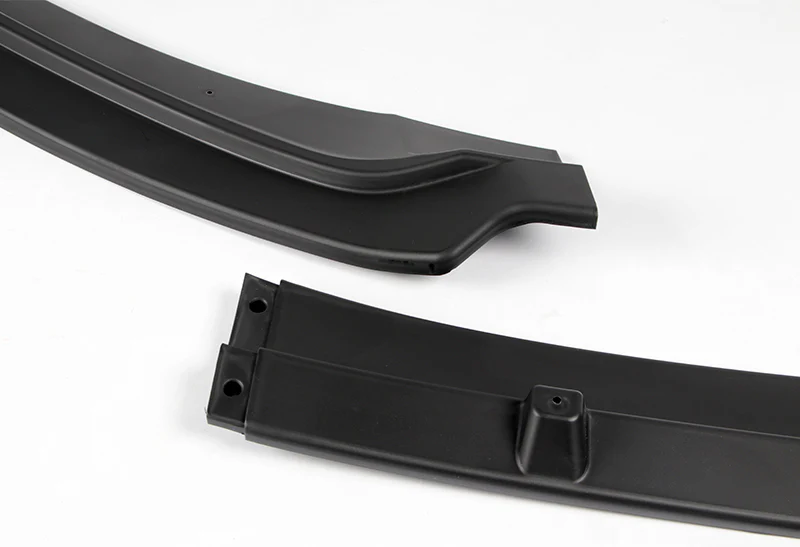 For 2017-2018 Hyundai Elantra Unpainted Matte Black Front Bumper Body Splitter Spoiler Lip 3PCS - Image 3