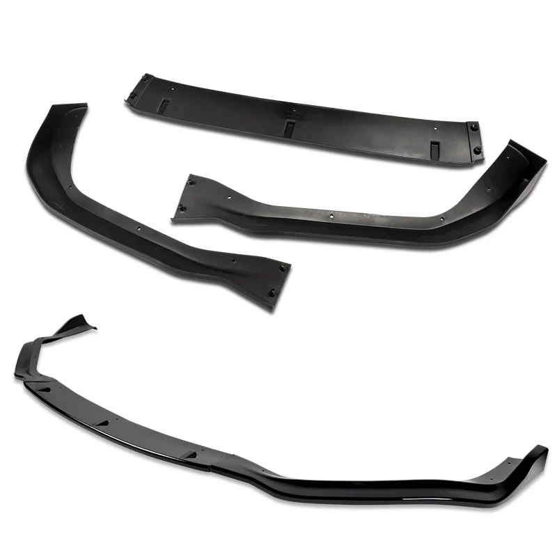 For 2014-2016 Lexus IS250 IS350 F-Sport JDM Painted Black Front Bumper Body Splitter Spoiler Lip 3PCS - Image 4