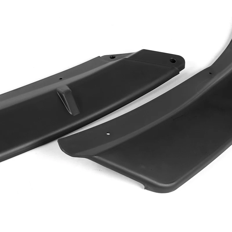 For 2015-2017 Toyota Camry STP-Style Matte Black Front Bumper Body Splitter Spoiler Lip 3PCS - Image 2