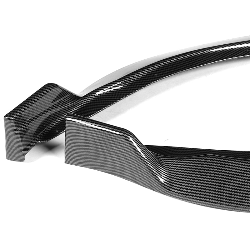 For 2014-2016 Toyota Corolla Base L/LE Model Carbon Look Front Bumper Body Splitter Spoiler Lip 3PCS - Image 3