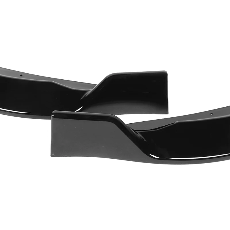 For 2014-2016 Toyota Corolla Base L/LE Model Painted Black Front Bumper Body Splitter Spoiler Lip 3PCS - Image 3