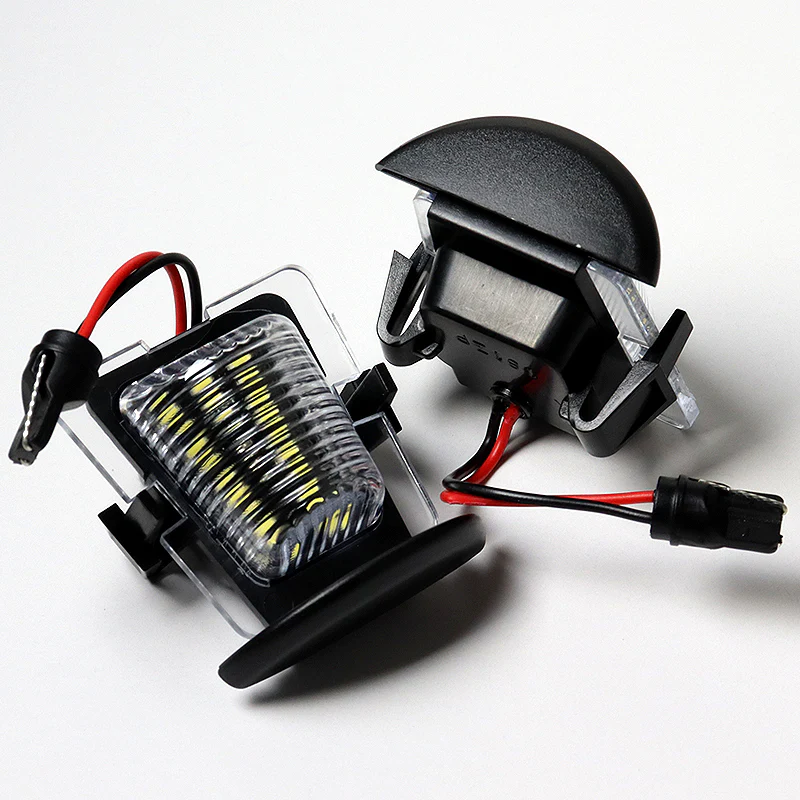 For 2007-2018 Jeep Wrangler JK Xenon White 18-SMD LED 6000K License Plate Lights - Image 2