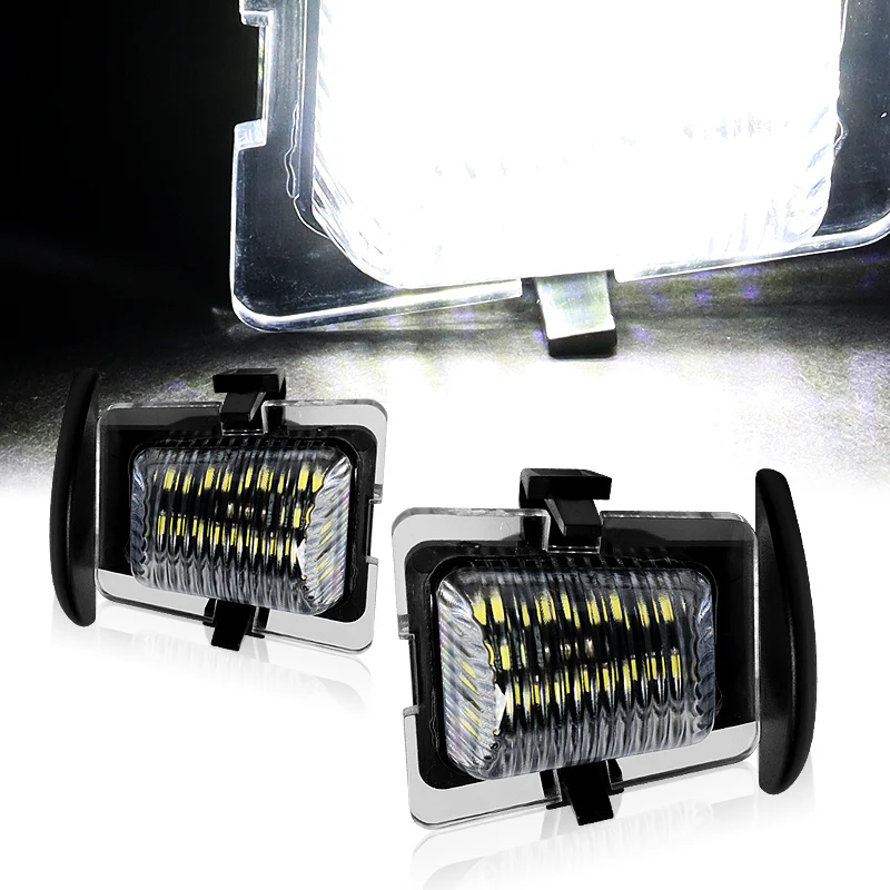 For 2007-2018 Jeep Wrangler JK Xenon White 18-SMD LED 6000K License Plate Lights - Image 7