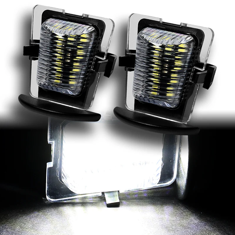 For 2007-2018 Jeep Wrangler JK Xenon White 18-SMD LED 6000K License Plate Lights - Image 8
