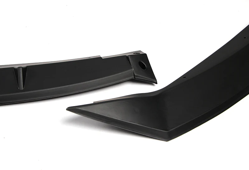 For 2020-2021 Toyota Corolla L / XLE Unpainted Matte Black Front Bumper Body Splitter Spoiler Lip 3PCS - Image 2