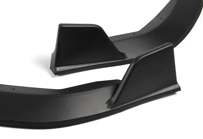 For 2020-2021 Toyota Corolla L / XLE Unpainted Matte Black Front Bumper Body Splitter Spoiler Lip 3PCS - Image 3