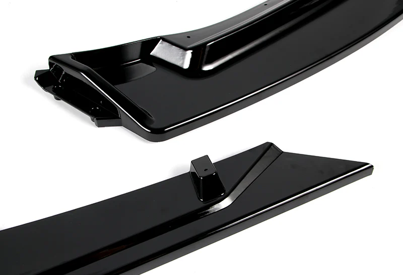 For 2014-2018 Mazda 3 Axela Painted Black Front Bumper Body Splitter Spoiler Lip 3PCS - Image 3