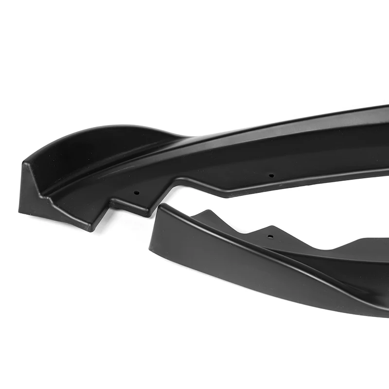 For 2015-2018 Cadillac ATS Matte Black Front Bumper Body Splitter Spoiler Lip 3PCS - Image 3