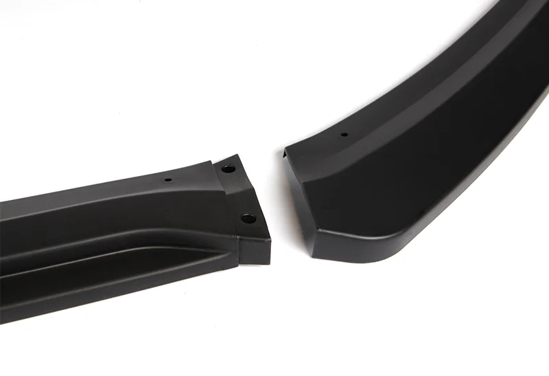 For 2012-2018 Ford Focus Unpainted Matte Black Front Bumper Body Splitter Spoiler Lip 3PCS - Image 2
