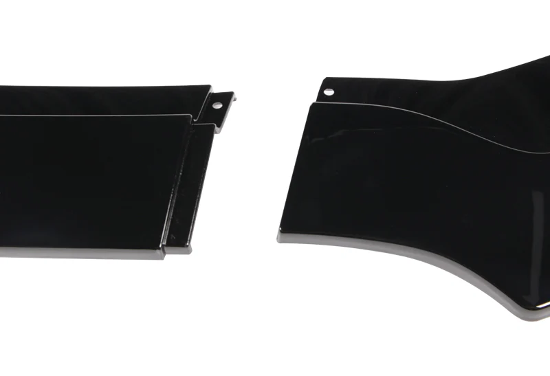 For 2015-2017 Ford Mustang Painted Black Front Bumper Body Splitter Spoiler Lip 3PCS - Image 2