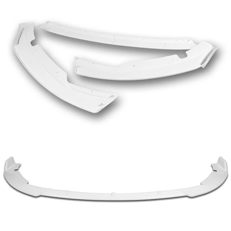 For 2015-2017 Hyundai Sonata STP-Style Painted White Front Bumper Body Splitter Spoiler Lip 3PCS - Image 3