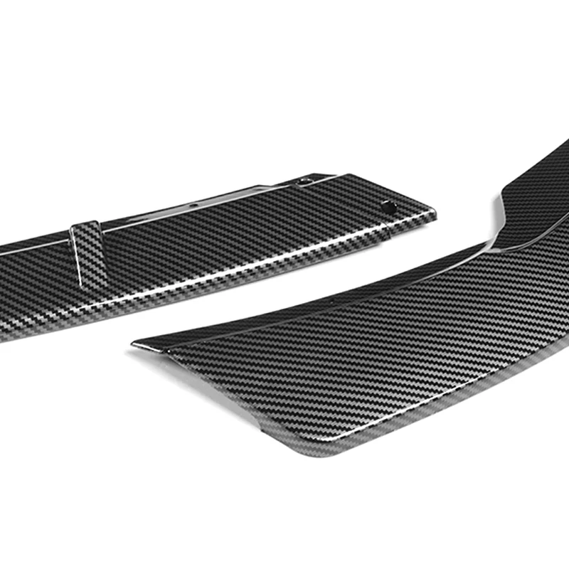 For 2015-2017 Hyundai Sonata STP-Style Carbon Look Front Bumper Body Splitter Spoiler Lip 3PCS - Image 2