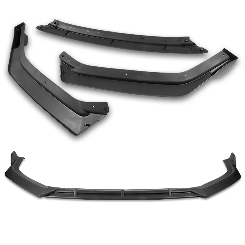 For 2018-2019 Hyundai Sonata Matte Black Front Bumper Body Splitter Spoiler Lip 3PCS - Image 3