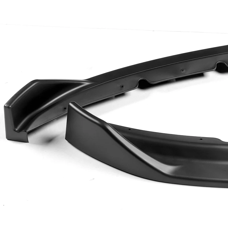 For 2016-2019 Jaguar XE STP-Style Matte Black Front Bumper Body Splitter Spoiler Lip 3PCS - Image 4