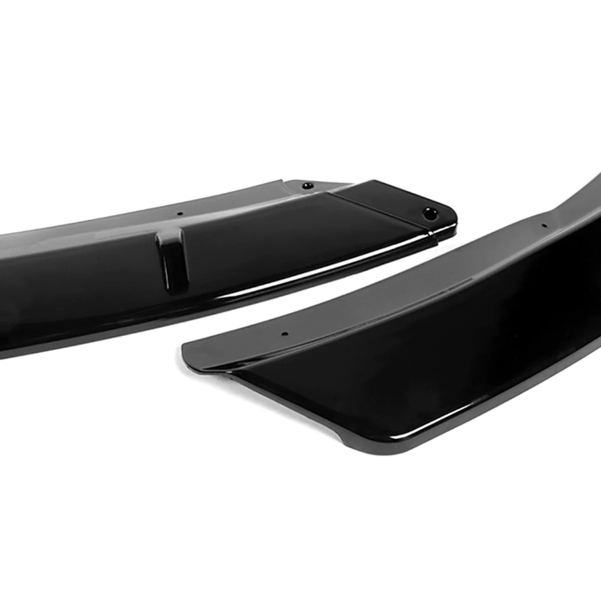For 2015-2017 Toyota Camry STP-Style Painted Black Front Bumper Body Splitter Spoiler Lip 3PCS - Image 2