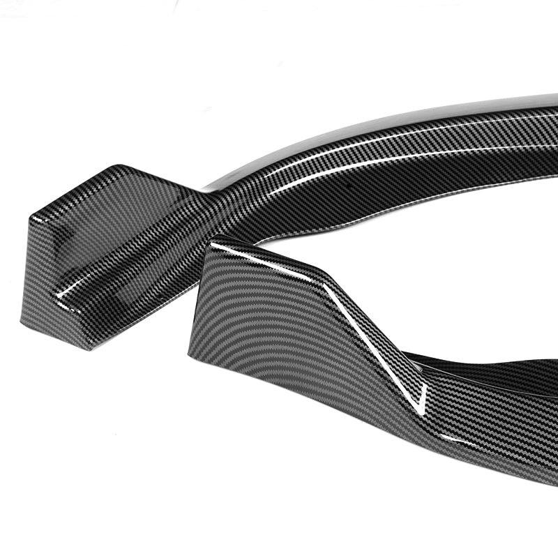 For 2015-2017 Toyota Camry STP-Style Carbon Look Front Bumper Body Splitter Spoiler Lip 3PCS - Image 3