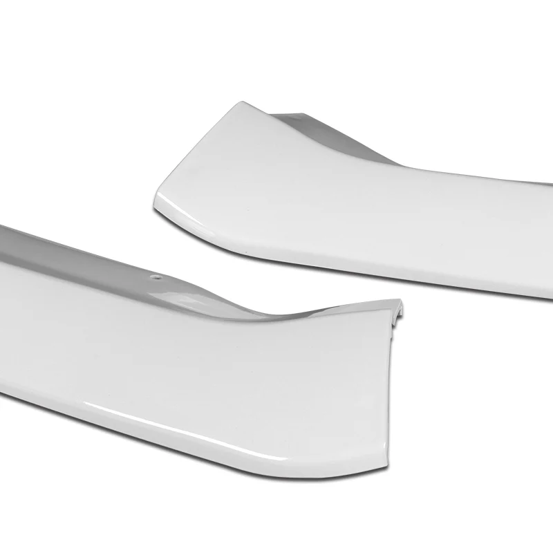 For 2015-2018 Cadillac ATS Painted White Front Bumper Body Splitter Spoiler Lip 3PCS - Image 2