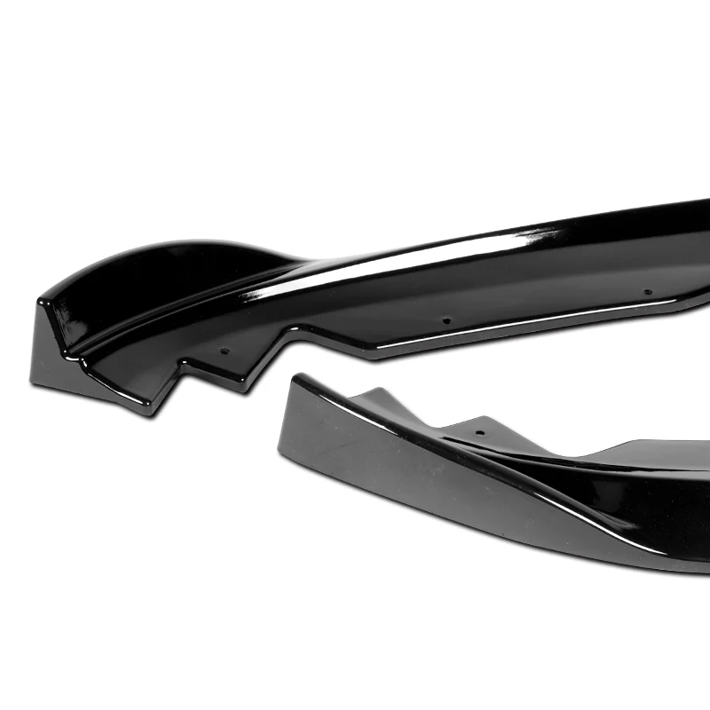 For 2015-2018 Cadillac ATS Painted Black Front Bumper Body Splitter Spoiler Lip 3PCS - Image 3