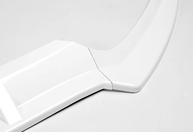 For 2015-2018 Mercedes W205 C-Class Painted White Front Bumper Body Splitter Spoiler Lip 3PCS - Image 2