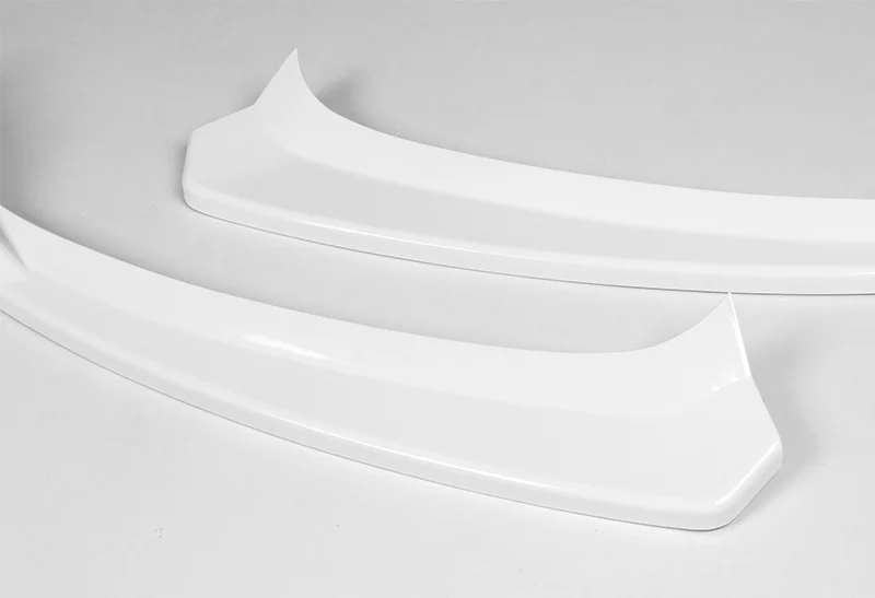 For 2015-2018 Mercedes W205 C-Class Painted White Front Bumper Body Splitter Spoiler Lip 3PCS - Image 3