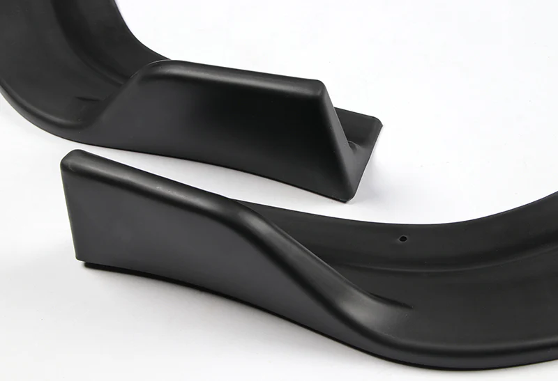 For 1996-1998 Honda Civic JDM CS-Style Unpainted Matte Black Front Bumper Body Splitter Spoiler Lip 3PCS - Image 2