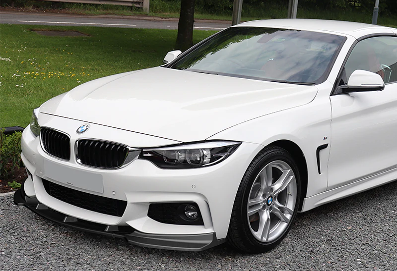For 2014-2020 BMW 428i 430i 440i F32 F33 F36 B-Style M-Sport Matte Black Front Bumper Body Splitter Spoiler Lip 3PCS - Image 5