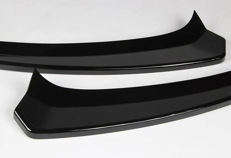 For 2015-2018 Mercedes W205 C-Class Painted Black Front Bumper Body Splitter Spoiler Lip 3PCS - Image 2