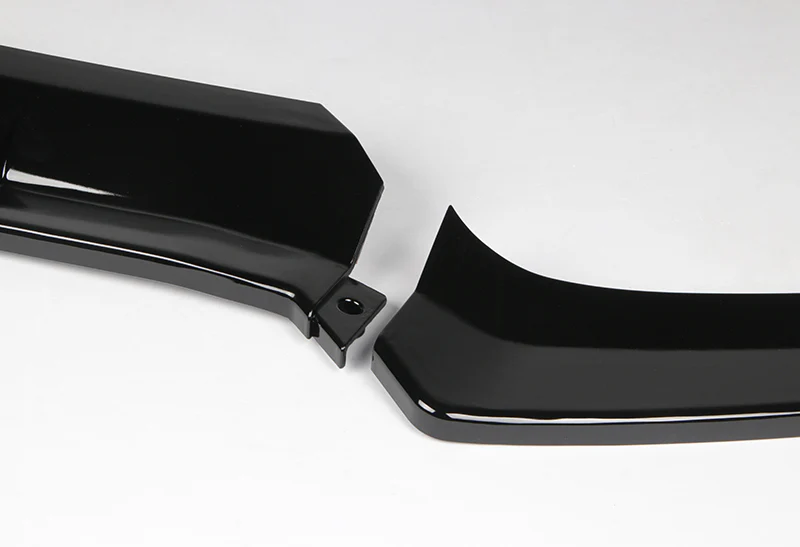 For 2015-2018 Mercedes W205 C-Class Painted Black Front Bumper Body Splitter Spoiler Lip 3PCS - Image 3