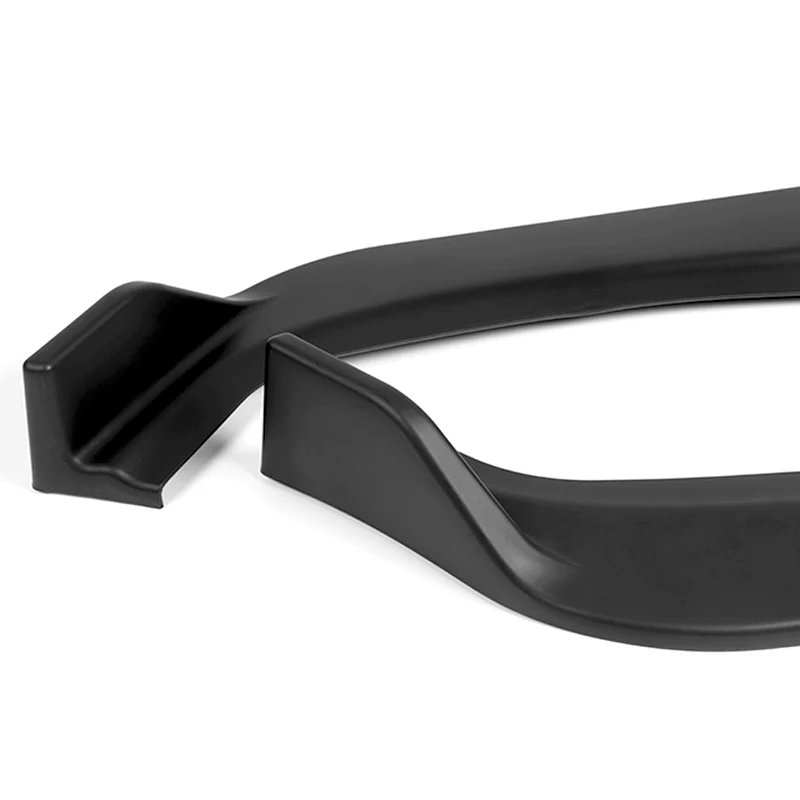 For 2006-2008 BMW E90 E91 3-Series H-Style Matte Black Front Bumper Body Splitter Spoiler Lip 3PCS - Image 3