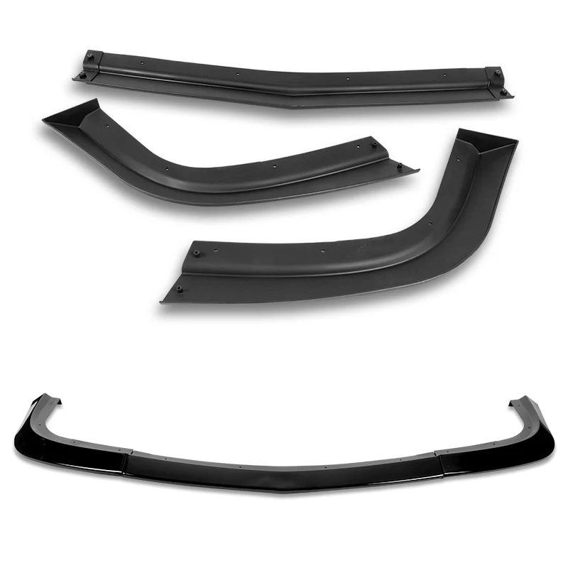 For 2015-2023 Dodge Challenger SXT Painted Black Front Bumper Body Splitter Spoiler Lip 3PCS - Image 3