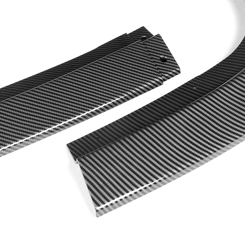For 2015-2023 Dodge Challenger SXT Carbon Look Front Bumper Body Splitter Spoiler Lip 3PCS - Image 2