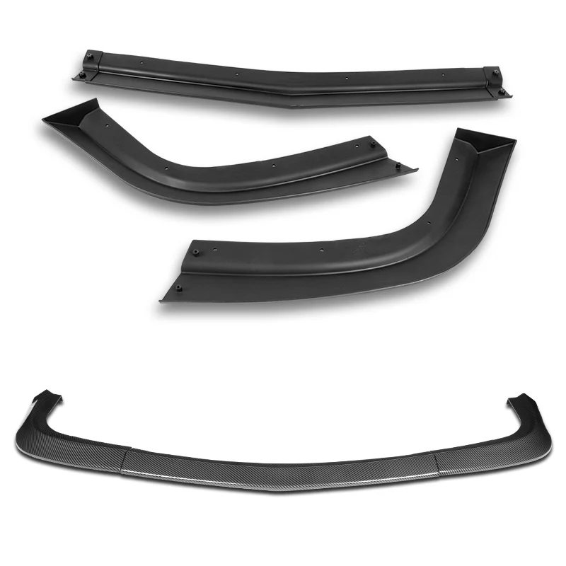 For 2015-2023 Dodge Challenger SXT Carbon Look Front Bumper Body Splitter Spoiler Lip 3PCS - Image 3