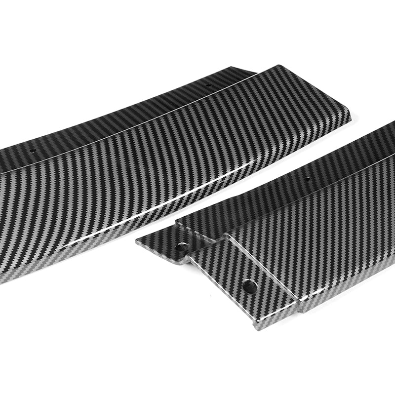 For 2015-2023 Dodge Challenger SXT Carbon Look Front Bumper Body Splitter Spoiler Lip 3PCS - Image 4