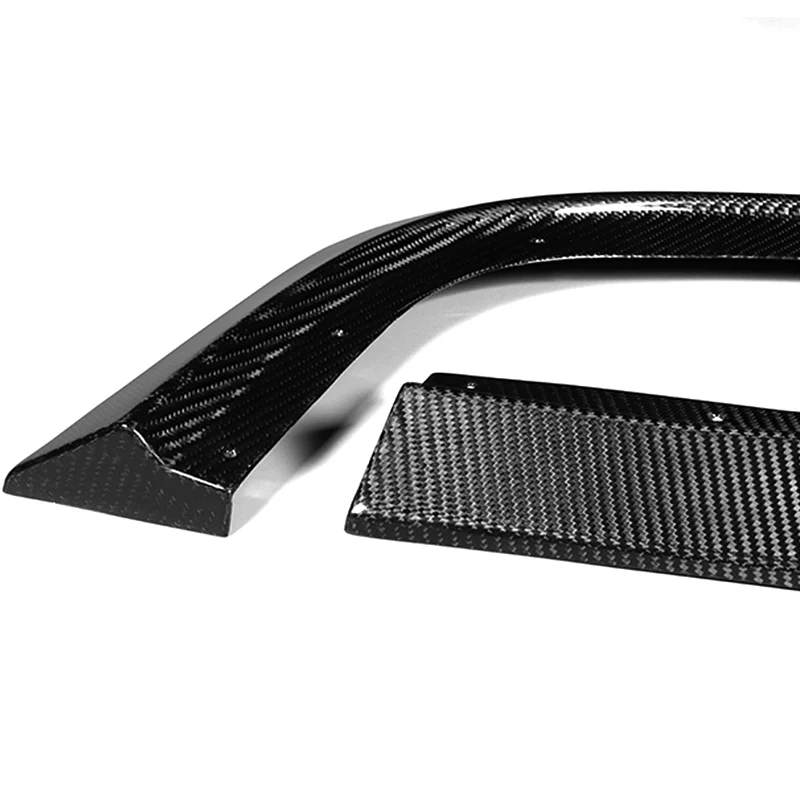 For 2015-2023 Dodge Challenger SXT Real Carbon Fiber Front Bumper Body Splitter Spoiler Lip 3PCS - Image 3