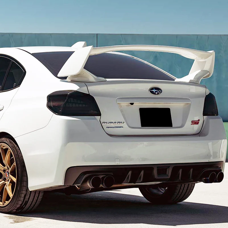 For 2015-2021 Subaru WRX STI OE-Style Painted White ABS Rear Trunk Spoiler Wing - Image 5