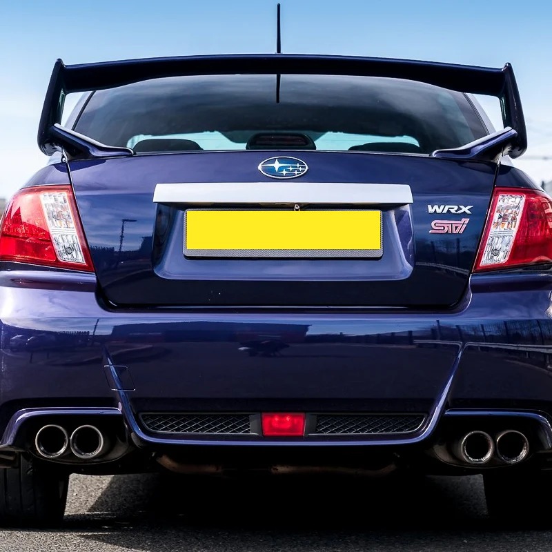 For 2008-2014 Subaru Impreza WRX Unpainted Black ABS Rear Trunk Spoiler Wing - Image 5