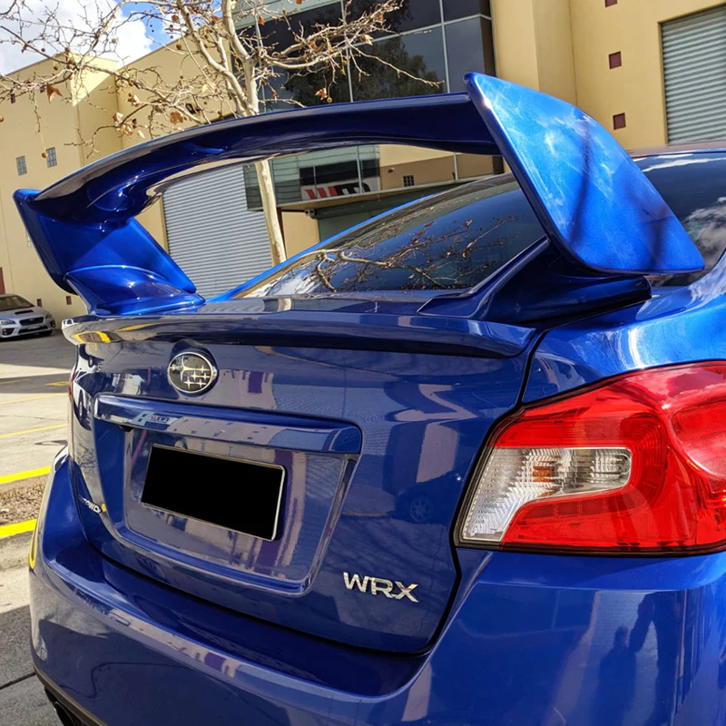 For 2015-2021 Subaru WRX STI OE-Style Painted Blue ABS Rear Trunk Spoiler Wing - Image 5