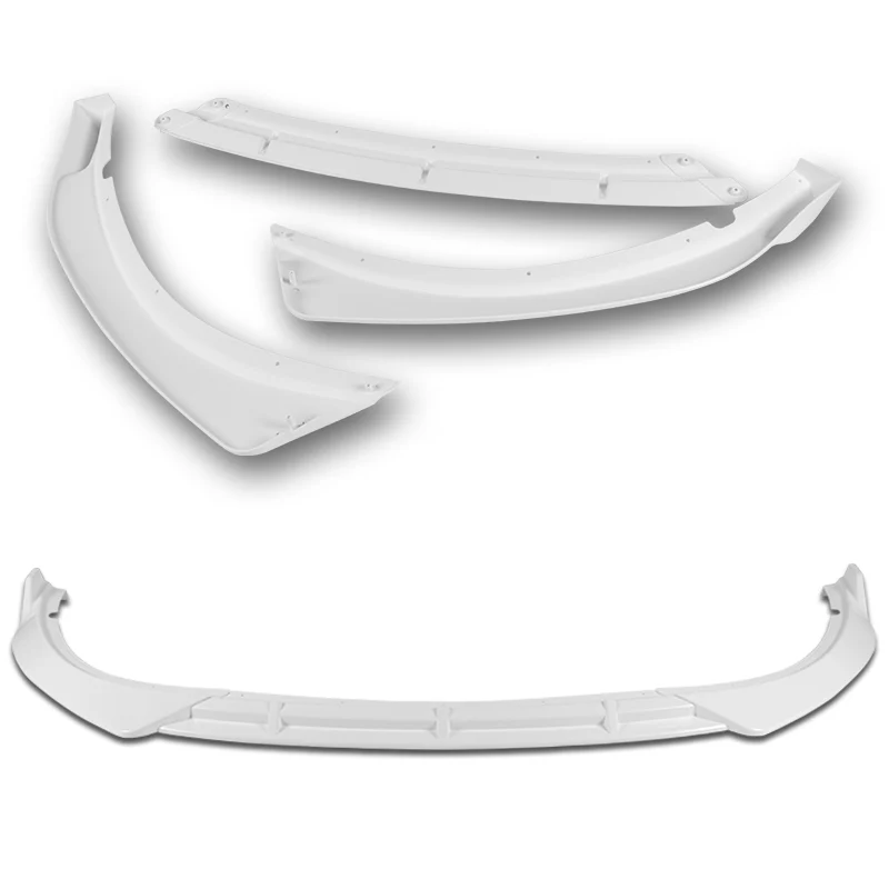 For 2016-2018 Kia Optima LX EX STP-Style Painted White Front Bumper Body Splitter Spoiler Lip 3PCS - Image 4