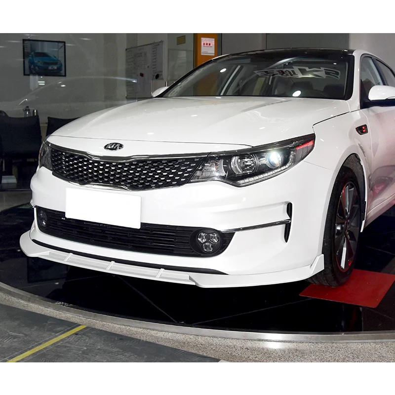For 2016-2018 Kia Optima LX EX STP-Style Painted White Front Bumper Body Splitter Spoiler Lip 3PCS - Image 5
