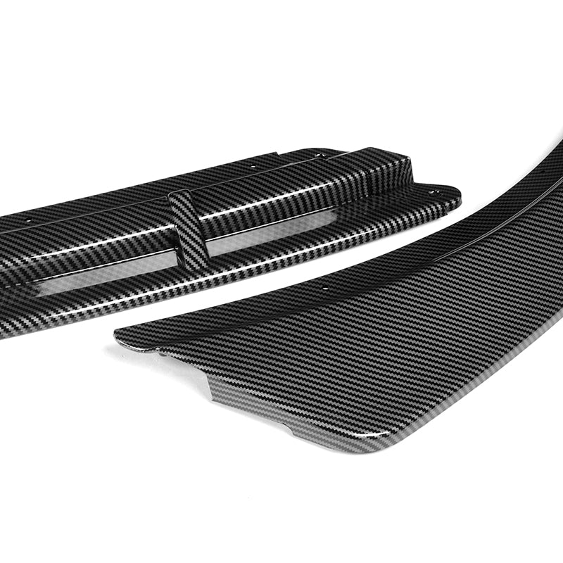 For 2016-2018 Kia Optima LX EX STP-Style Carbon Look Front Bumper Body Splitter Spoiler Lip 3PCS - Image 2