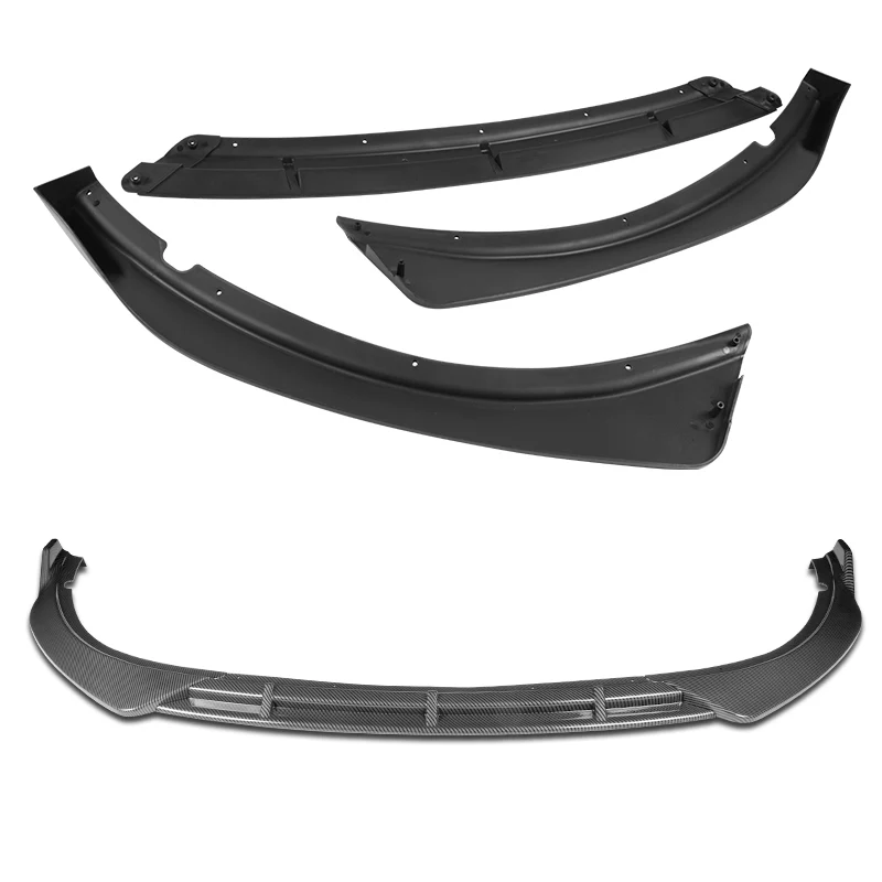 For 2016-2018 Kia Optima LX EX STP-Style Carbon Look Front Bumper Body Splitter Spoiler Lip 3PCS - Image 4