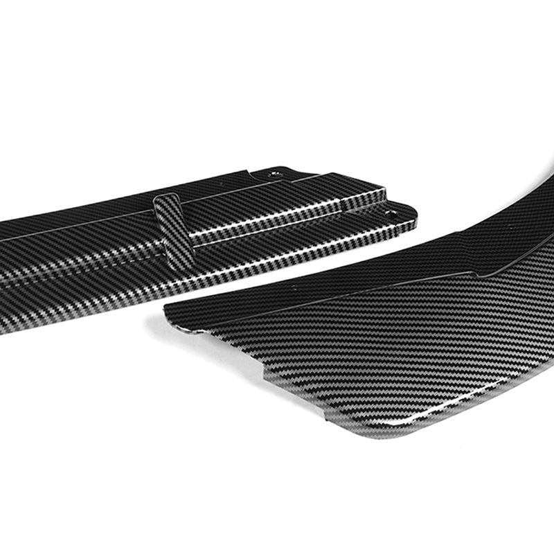 For 2016-2018 Kia Optima SX SXL STP-Style Carbon Look Front Bumper Body Splitter Spoiler Lip 3PCS - Image 2