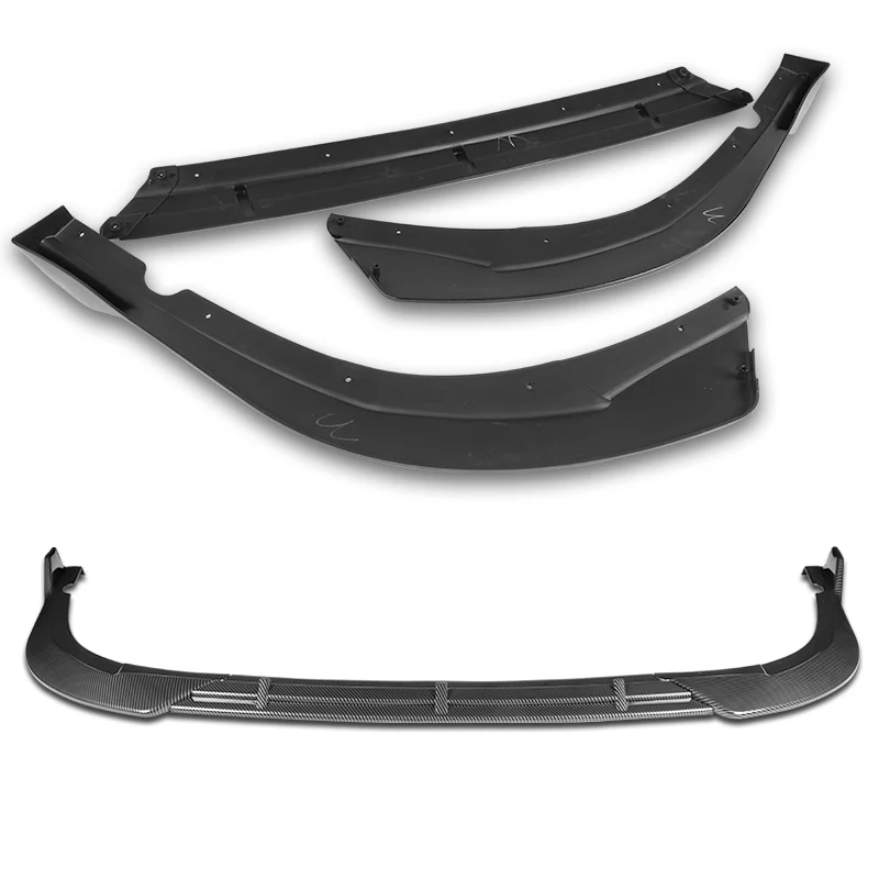 For 2016-2018 Kia Optima SX SXL STP-Style Carbon Look Front Bumper Body Splitter Spoiler Lip 3PCS - Image 3