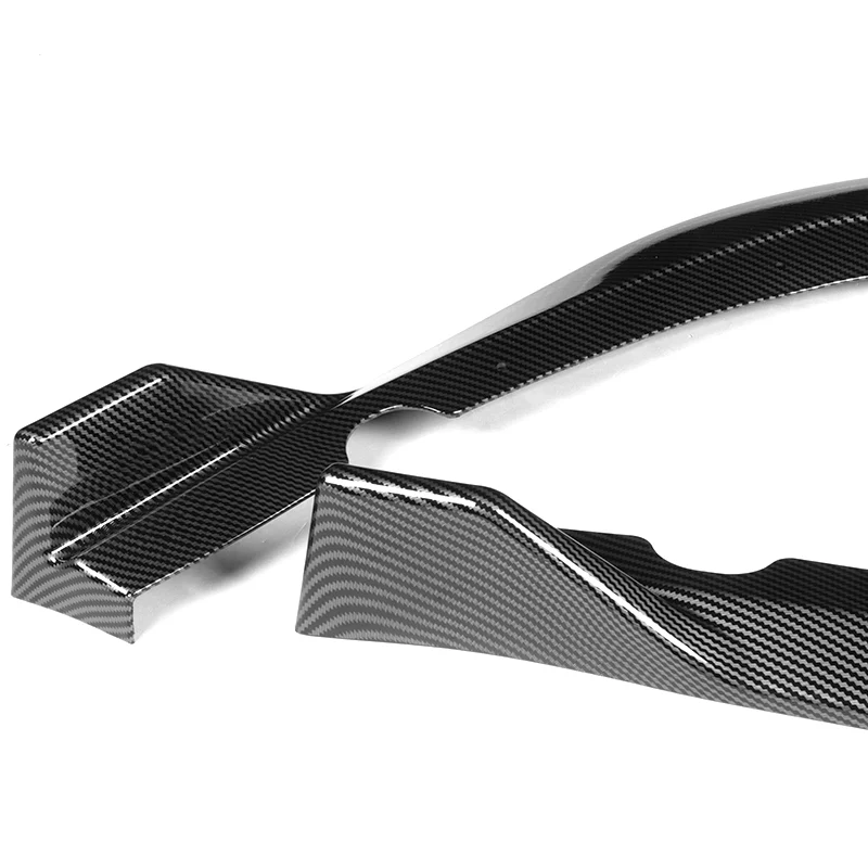 For 2016-2018 Kia Optima SX SXL STP-Style Carbon Look Front Bumper Body Splitter Spoiler Lip 3PCS - Image 4