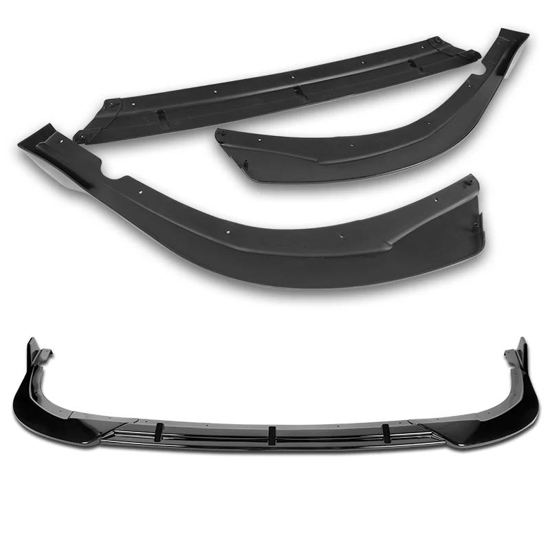 For 2016-2018 Kia Optima SX SXL STP-Style Painted Black Front Bumper Body Splitter Spoiler Lip 3PCS - Image 3