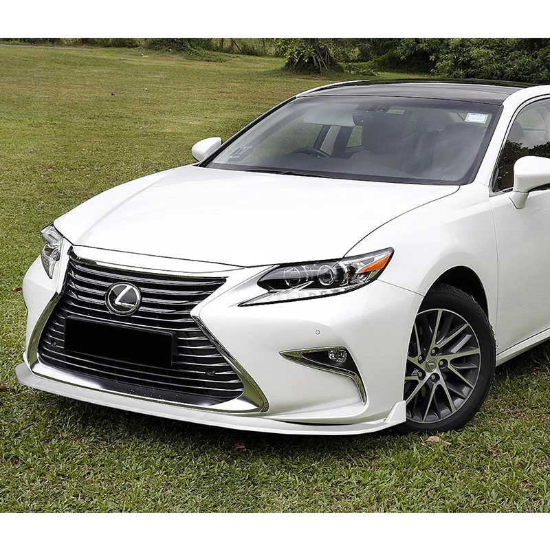 For 2016-2018 Lexus ES300H ES350 Painted White Front Bumper Body Splitter Spoiler Lip 3PCS - Image 5