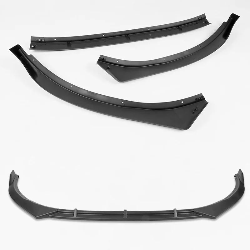 For 2011-2013 Kia Optima STP-Style Matte Black Front Bumper Body Splitter Spoiler Lip 3PCS - Image 3