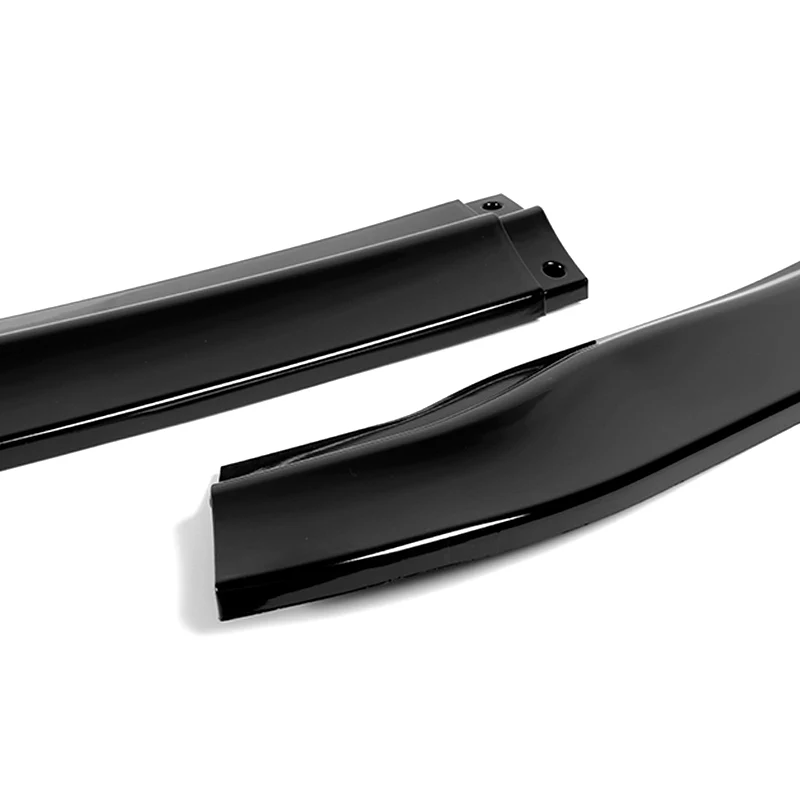 For 2016-2018 Lexus ES300H ES350 Painted Black Front Bumper Body Splitter Spoiler Lip 3PCS - Image 2