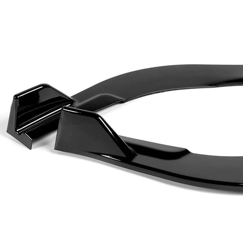 For 2016-2018 Lexus ES300H ES350 Painted Black Front Bumper Body Splitter Spoiler Lip 3PCS - Image 4